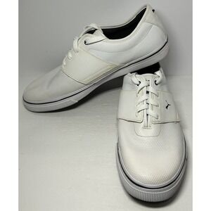 Puma El Ace Core Leather White 356641‎ 02 Men's Size 12 Preppy Classic